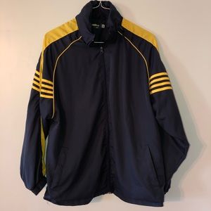 Men’s full zip windbreaker with hidden hood size L